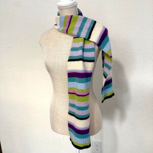 The Limited striped wool & cashmere scarf